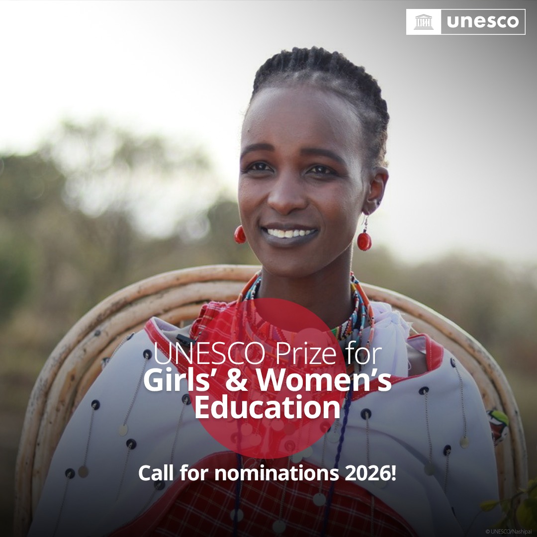 Premio UNESCO per l’Educazione delle ragazze e delle donne – edizione 2026