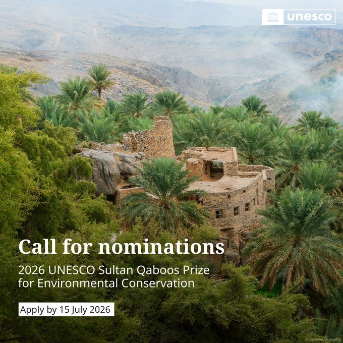 Premio UNESCO Sultan Qaboos per la conservazione dell’ambiente