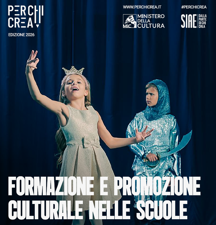 Per chi crea 2026 – Formazione e promozione culturale nelle scuole